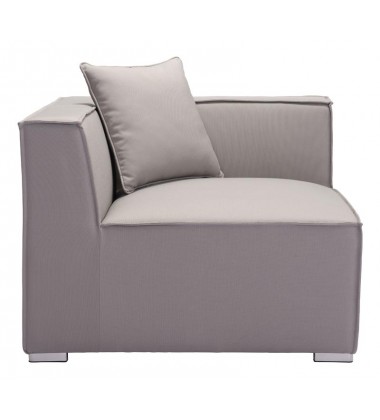 Fiji Corner Chair Gray (703855) - Zuo Modern  Fiji Corner Chair Gray (703855) - Zuo Modern
