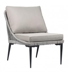  Tahiti Lounge Chair Black & Dark Gray (703885) - Zuo Modern