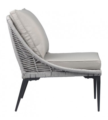  Tahiti Lounge Chair Black & Dark Gray (703885) - Zuo Modern