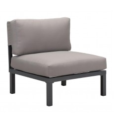  Santorini Armless  Chair Drk Gry & Gray (703900) - Zuo Modern