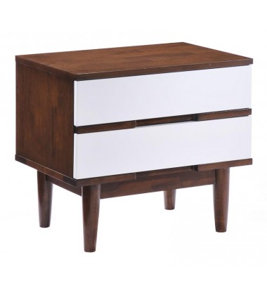  La Night Stand Walnut & White (800334) - Zuo Modern