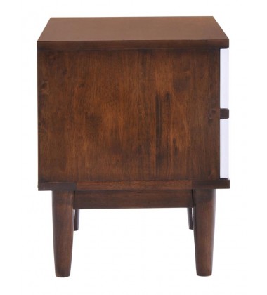  La Night Stand Walnut & White (800334) - Zuo Modern
