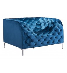  Providence Arm Chair Blue Velvet (900279) - Zuo Modern