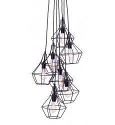  Palmerston Ceiling Lamp Distressed Black (98416) - Zuo Modern