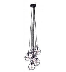  Palmerston Ceiling Lamp Distressed Black (98416) - Zuo Modern