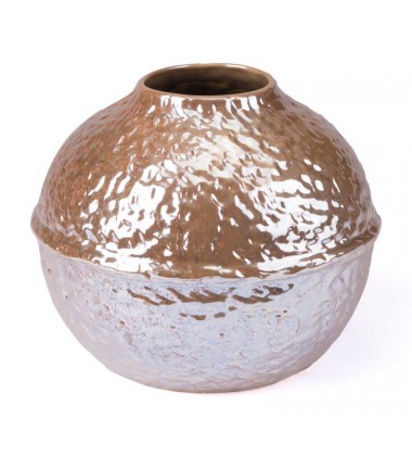  Textured Sm Vase Pearl Yellow (A10089) - Zuo Modern