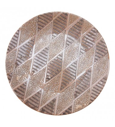  Ikat Plate Brown (A10119) - Zuo Modern
