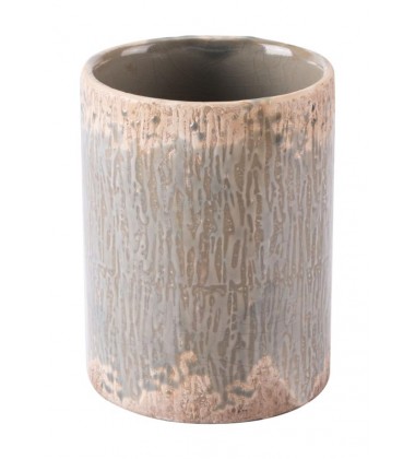  Distressed Blue Sm Vase Distressed Blue (A10174) - Zuo Modern