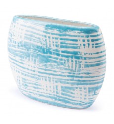 Washed Planter Blue & White (A10283) - Zuo Modern
