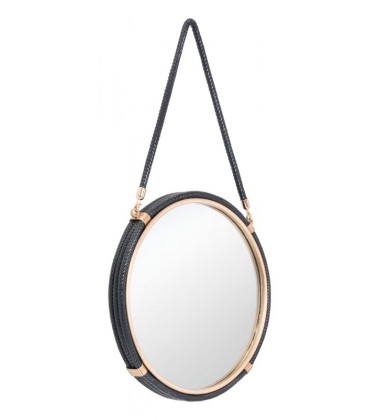  Round Mirror Black (A10321) - Zuo Modern