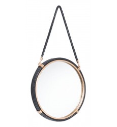  Round Mirror Black (A10321) - Zuo Modern