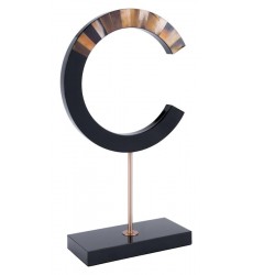  C-Shape With Marble Stand Black (A10322) - Zuo Modern