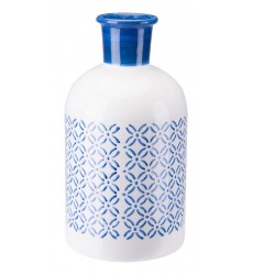  Bottle Lg Steel Blue & White (A10389) - Zuo Modern