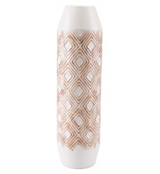  Toba Bottle Lg White & Brown (A10472) - Zuo Modern