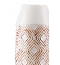  Toba Bottle Lg White & Brown (A10472) - Zuo Modern