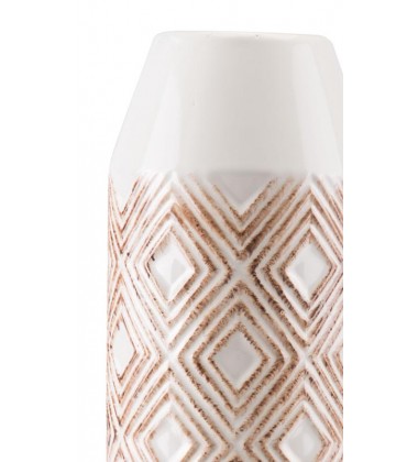  Toba Bottle Lg White & Brown (A10472) - Zuo Modern