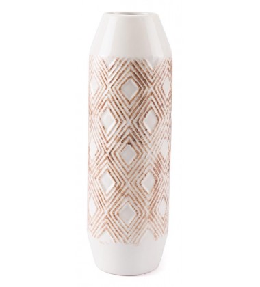  Toba Bottle Sm White & Brown (A10473) - Zuo Modern