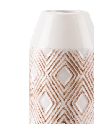  Toba Bottle Sm White & Brown (A10473) - Zuo Modern