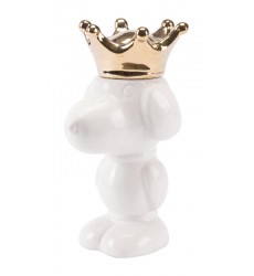  Dog With Crown White & Gold (A10504) - Zuo Modern