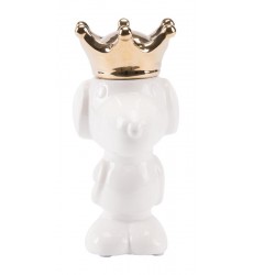  Dog With Crown White & Gold (A10504) - Zuo Modern