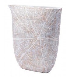  White Poly Jar Lg Antique Beige (A10540) - Zuo Modern