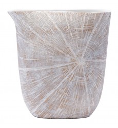  White Poly Jar Lg Antique Beige (A10540) - Zuo Modern