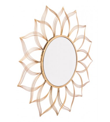  Flower Gold Mirror (A10801) - Zuo Modern