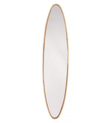  Oval Gold Mirror Lg (A10802) - Zuo Modern