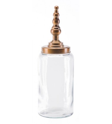 Tower Jar Lg Brass (A10843) - Zuo Modern