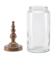  Tower Jar Lg Brass (A10843) - Zuo Modern