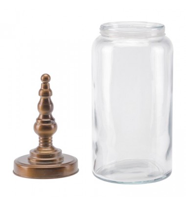  Tower Jar Lg Brass (A10843) - Zuo Modern