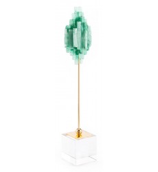  Green Stone Pedestal Lg Green (A10946) - Zuo Modern