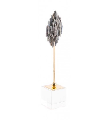  Black Stone Pedestal Sm Black (A10949) - Zuo Modern