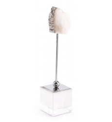  White Stone Pedestal Sm White (A10955) - Zuo Modern
