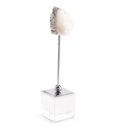  White Stone Pedestal Sm White (A10955) - Zuo Modern