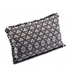  Triangles Pillow Black & White (A11098) - Zuo Modern