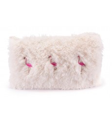  Dancing Flamingos Pillow Ivory & Pink (A11102) - Zuo Modern