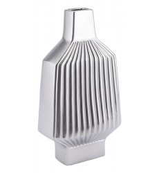  Tower Large Vase Matte Silver (A11319) - Zuo Modern