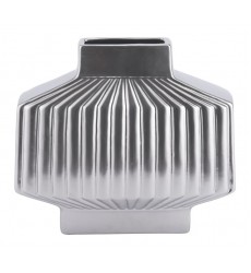  Tower Medium Vase Matte Silver (A11321) - Zuo Modern
