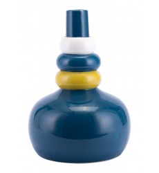  Rings Large Vase Teal (A11324) - Zuo Modern