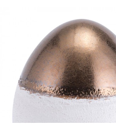  Ovo Large Figurine Gold & White (A11485) - Zuo Modern