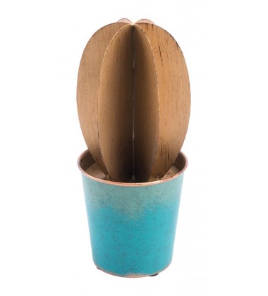  Cactus Lg Blue & Gold (A11631) - Zuo Modern