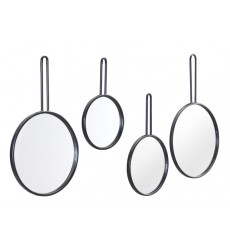  Set Of 4 Round Mirrors Black (A11633) - Zuo Modern