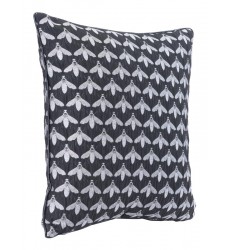  Bees At Night Pillow Black (A11736) - Zuo Modern
