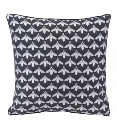  Bees At Night Pillow Black (A11736) - Zuo Modern