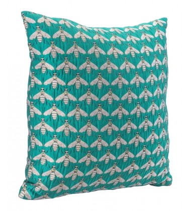  Bees Verdigrin Pillow Green (A11741) - Zuo Modern