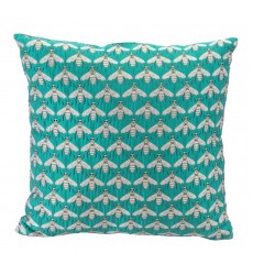  Bees Verdigrin Pillow Green (A11741) - Zuo Modern