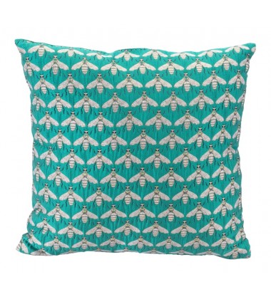  Bees Verdigrin Pillow Green (A11741) - Zuo Modern