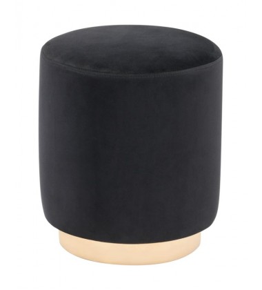  Madi Ottoman Black (A11750) - Zuo Modern