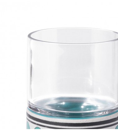  Retro Sm Candle Holder Green & Teal (A11831) - Zuo Modern